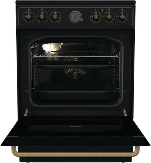 Gorenje Κουζίνα 71lt με Κεραμικές Εστίες Π60εκ. Μαύρη