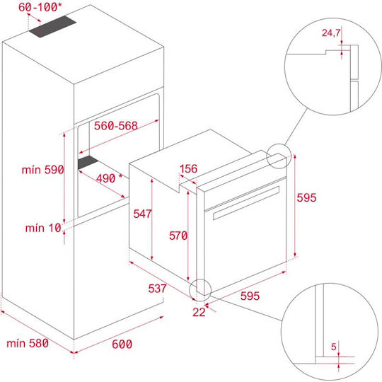 Teka Einbauofen 70Es B59.5cm.