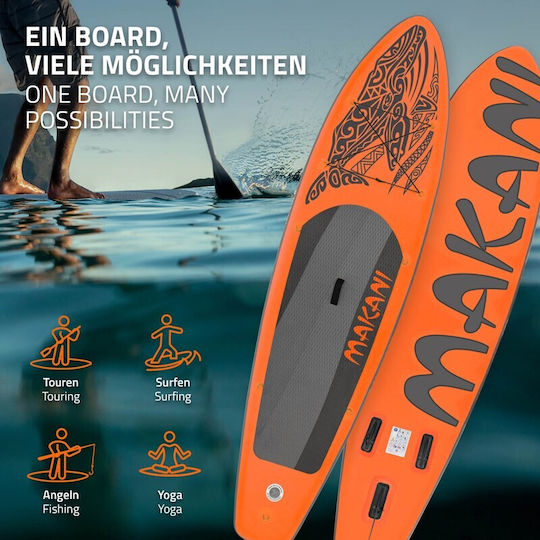 EDC Makani Inflatable SUP Board with Length 3.2m Orange