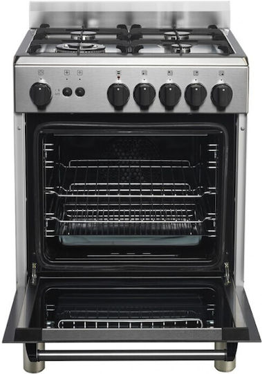 La Germania Aragaz 56lt cu Plite pe Gaz Natural L60cm. Inox