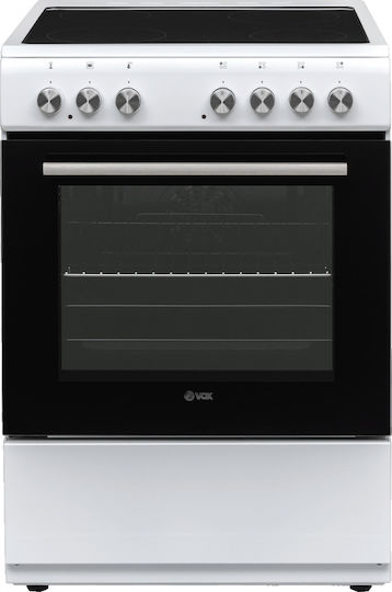 Vox Electronics CHT 6000 W Κουζίνα 69lt με Κεραμικές Εστίες Π60εκ. Λευκή