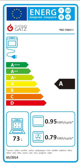 Thermogatz TGC 750311 GL Cuptor Deasupra Blatului 75lt L60cm.