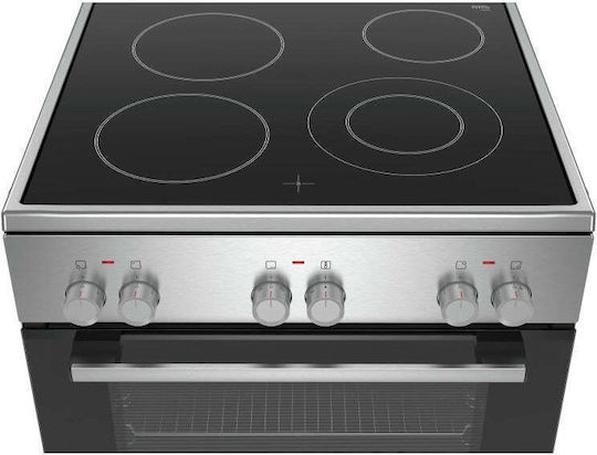 Bosch Herd 66Es mit Keramikkochfeldern B60cm. Inox