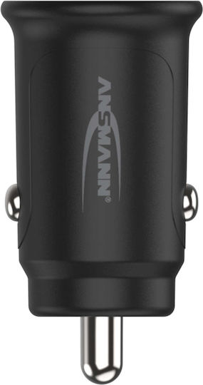 Ansmann Ansmann Handy-Autoladegerät 30W 3A mit Anschlüssen 1xUSB-A 1xUSB-C Schwarz Farbe
