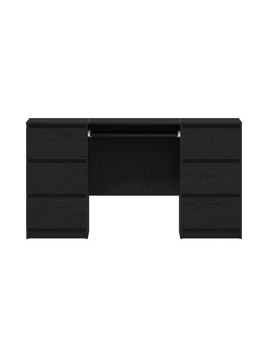 Schreibtisch aus Massivholz Black Oak 140x50x76cm