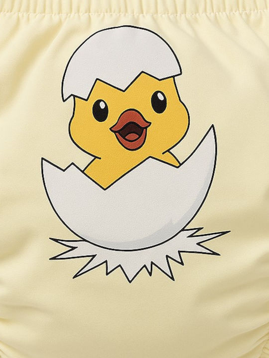 Poopes Duck Broken Egg Παιδικό Βρακάκι Μπεζ