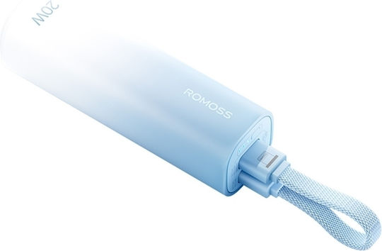 Romoss PSC05C Power Bank 5000mAh 10.5W με Θύρα USB-C Power Delivery Μπλε