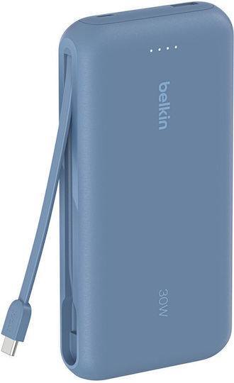 Belkin BoostCharge Power Bank 20000mAh 30W με Θύρα USB-A και Θύρα USB-C Μπλε