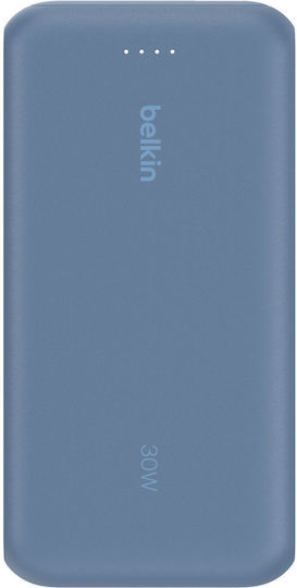 Belkin BoostCharge Power Bank 20000mAh 30W με Θύρα USB-A και Θύρα USB-C Μπλε