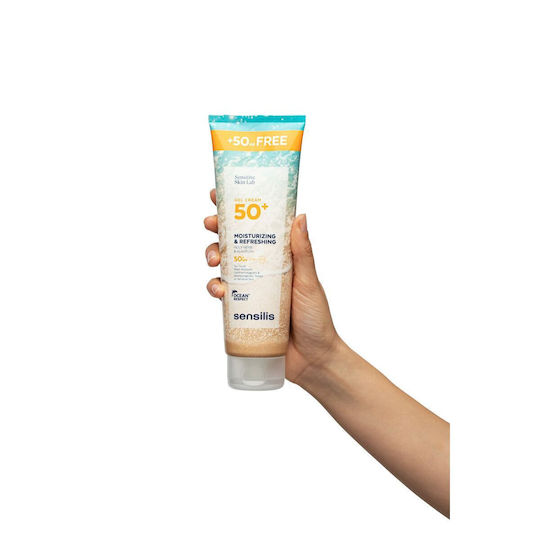 Sensilis Moisturizing and Refreshing Waterproof Sunscreen Gel for Body SPF50+ 250ml