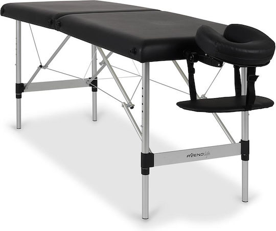 Habys Nina Comfy Base K515 Aluminum Portable Black Massage and Physiotherapy Bed 193x60cm