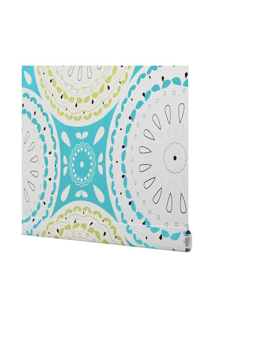 Vidaxl Shower Curtain Roll 90x240 cm Fabric Width 86 cm Blue