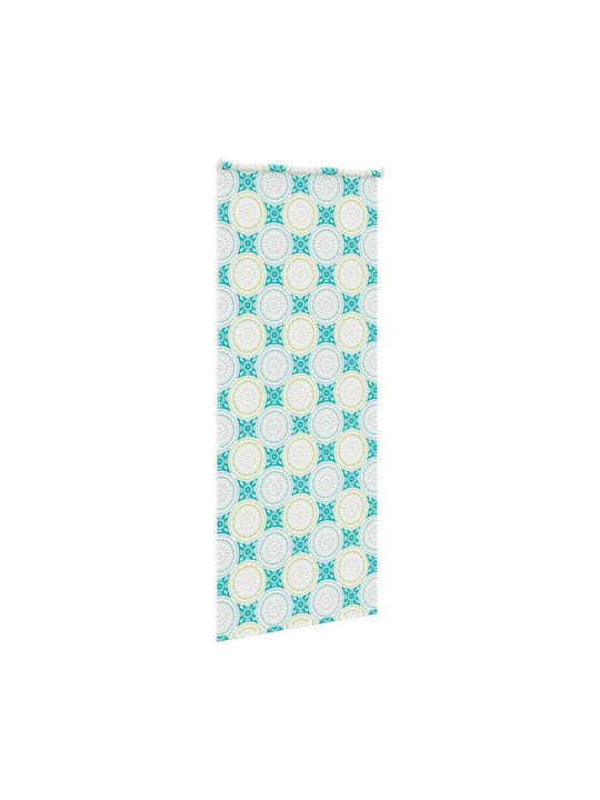 Vidaxl Shower Curtain Roll 90x240 cm Fabric Width 86 cm Blue