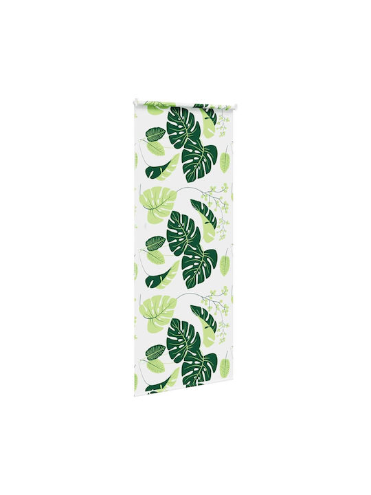 Vidaxl Perdea de Duș Rulou 90x240 cm Lățime Material 86 cm Verde