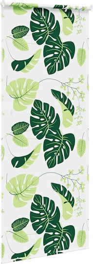 Vidaxl Duschvorhang Rolle 90x240 cm Stoffbreite 86 cm Grün