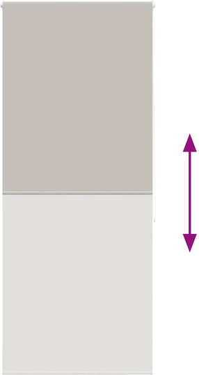 Vidaxl Shower Curtain Roll 110x240 cm Fabric Width 106 cm Grey