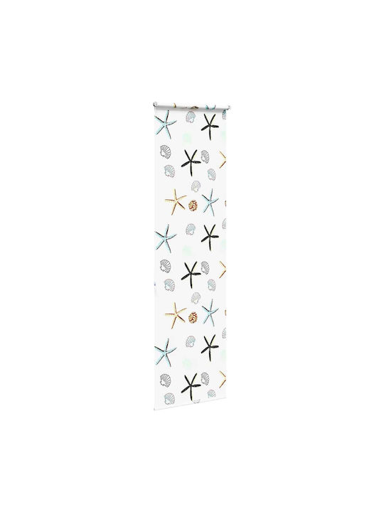 Vidaxl Perdea de Duș Rulou 60x240 cm Lățime Material 56 cm Multicolor