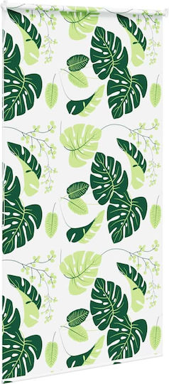 Vidaxl Perdea de Duș Rulou 130x240 cm Lățime Material 126 cm Verde