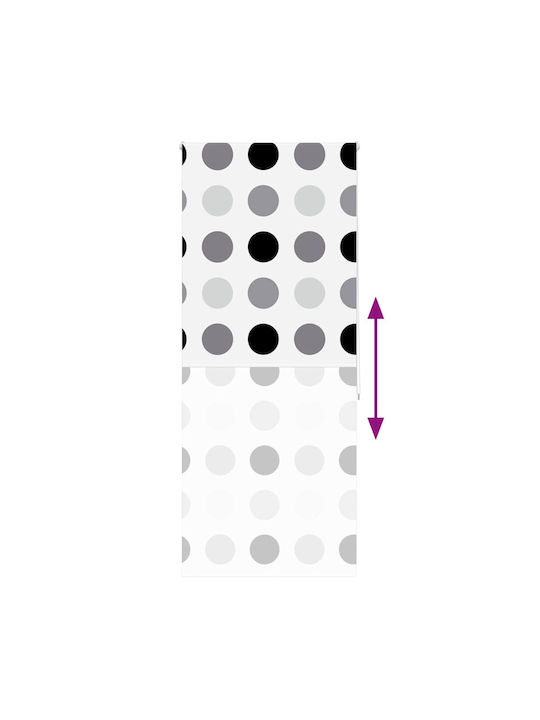 Vidaxl Shower Curtain Roll 110x240 cm Fabric Width 106 cm Multicolor