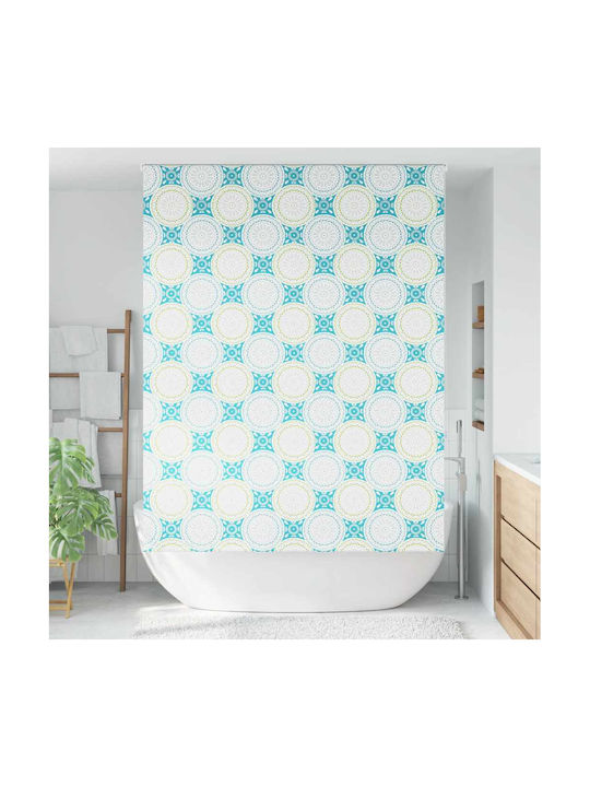 Vidaxl Duschvorhang Rolle 150x240 cm Stoffbreite 146 cm Blau