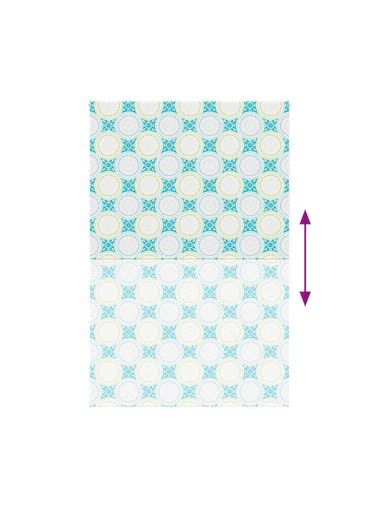 Vidaxl Duschvorhang Rolle 150x240 cm Stoffbreite 146 cm Blau
