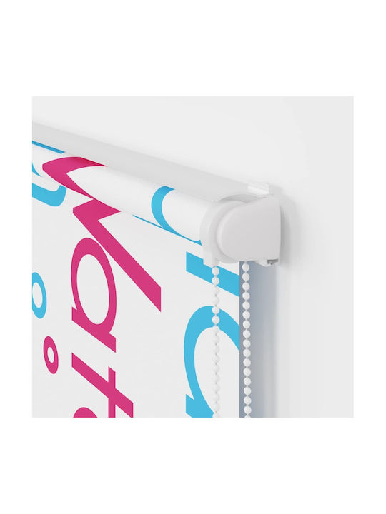 Vidaxl Duschvorhang Rollkassette 90x240 cm Stoffbreite 86 cm Mehrfarbig