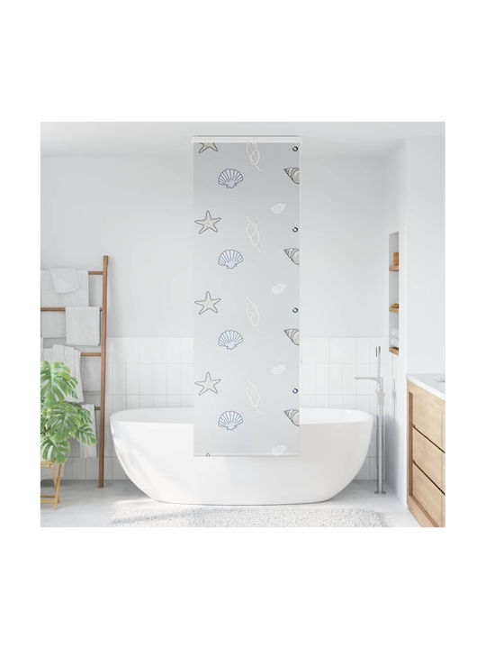 Vidaxl Perdea de Duș cu Casetă Rulou 70x240 cm Lățime Material 66 cm Multicolor