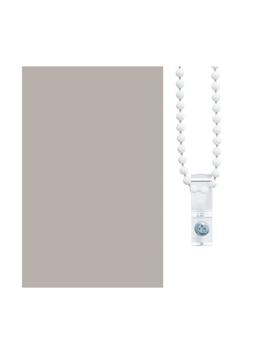 Vidaxl Duschvorhang Rolle 90x240 cm Stoffbreite 86 cm Grau