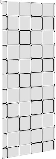 Vidaxl Duschvorhang Rolle 90x240 cm Stoffbreite 86 cm Mehrfarbig