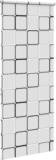 Vidaxl Duschvorhang Rolle 90x240 cm Stoffbreite 86 cm Mehrfarbig