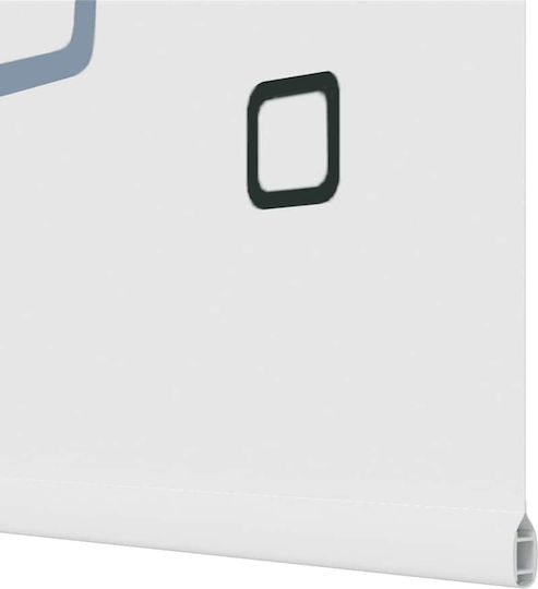 Vidaxl Κουρτίνα Μπάνιου Ρολό 160x240 Εκ Πλάτος Υφάσματος 156 Εκ Λευκό