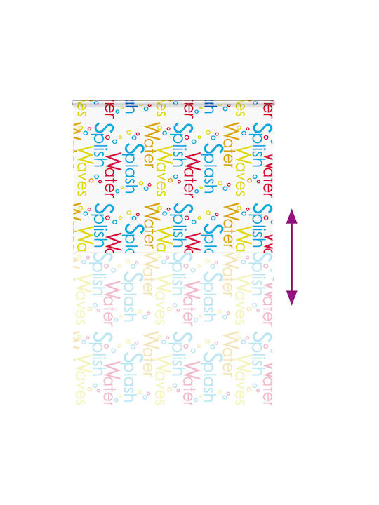 Vidaxl Shower Curtain Roll Cassette 160x240cm Fabric Width 156cm Multicolor