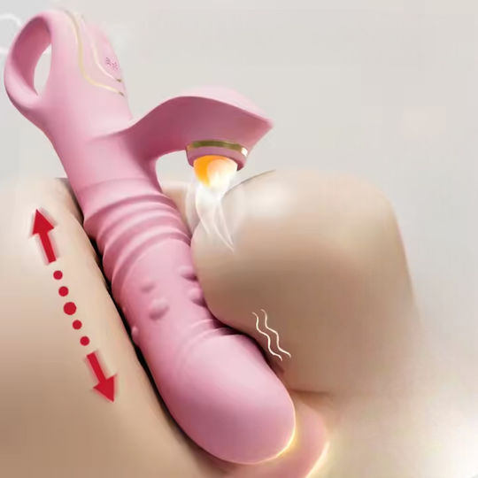 Logo Rabbit Vibrator mit Saug-, Rotations- und Stoßfunktion