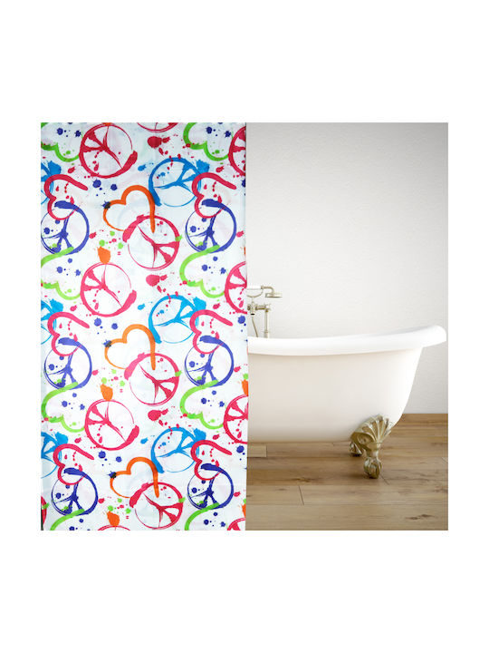 San Lorentzo Peacesplash Shower Curtain 180x200cm Peacesplash