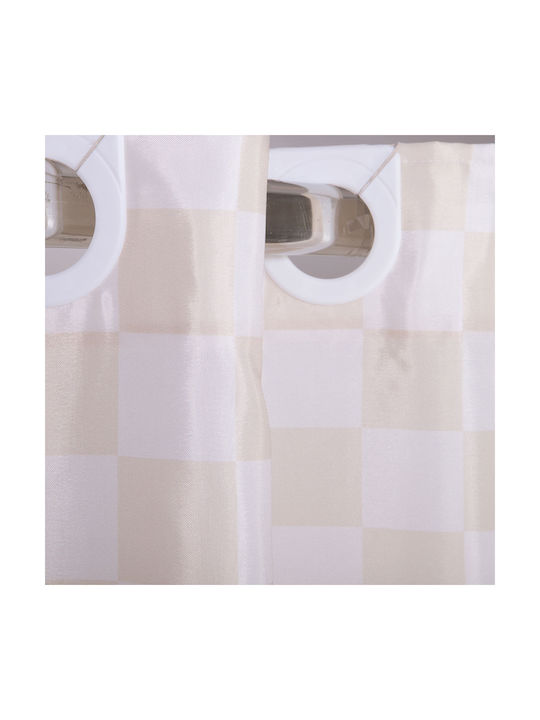 Nef-Nef Homeware Easy Duschvorhang 180x200cm Beige