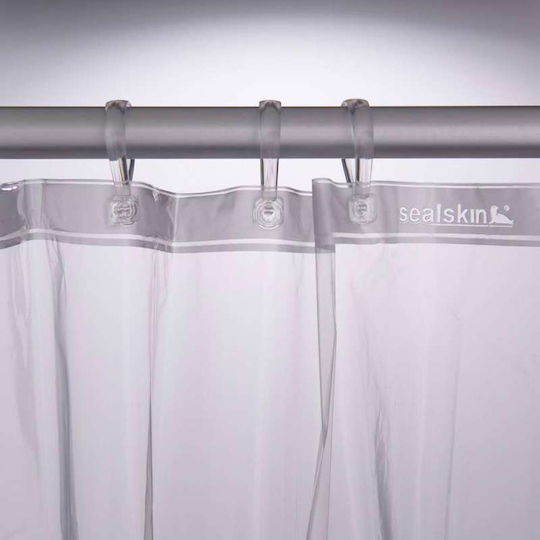 Sealskin Clear Shower Curtain 180x200cm Transparent 210041300
