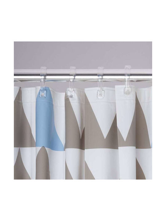 Sealskin Nordic Κουρτίνα Μπάνιου Υφασμάτινη 180x200 cm Light Blue