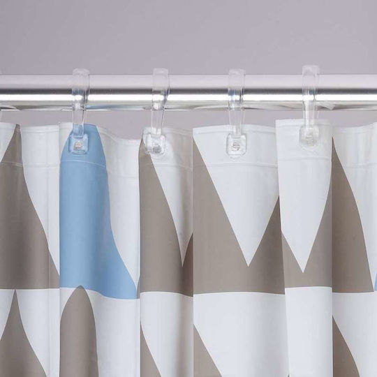 Sealskin Nordic Κουρτίνα Μπάνιου Υφασμάτινη 180x200 cm Light Blue