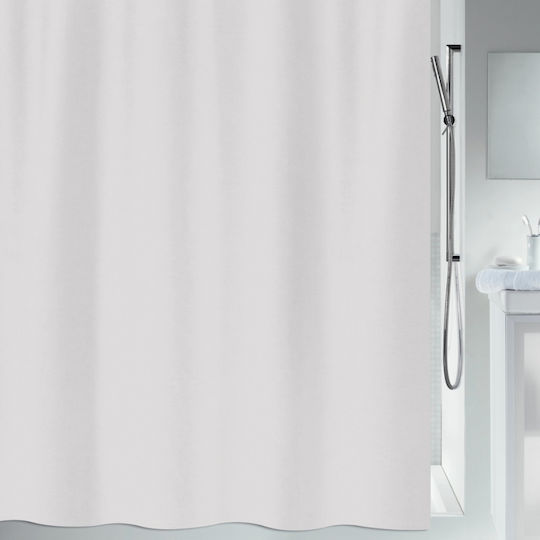 Dimitracas Altro Fabric Shower Curtain 180x200cm White White 02088.001