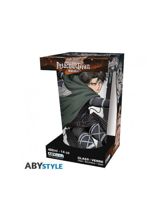 Abysse Attack On Titan Glass Water made of Glass 400ml