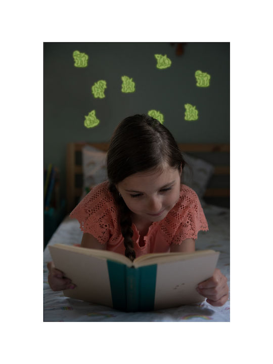4M Kids Glow-in-the-Dark Wall Sticker Unicorns 4pcs