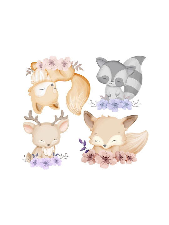 Kinder Wandsticker Wand Little Animals 61cm
