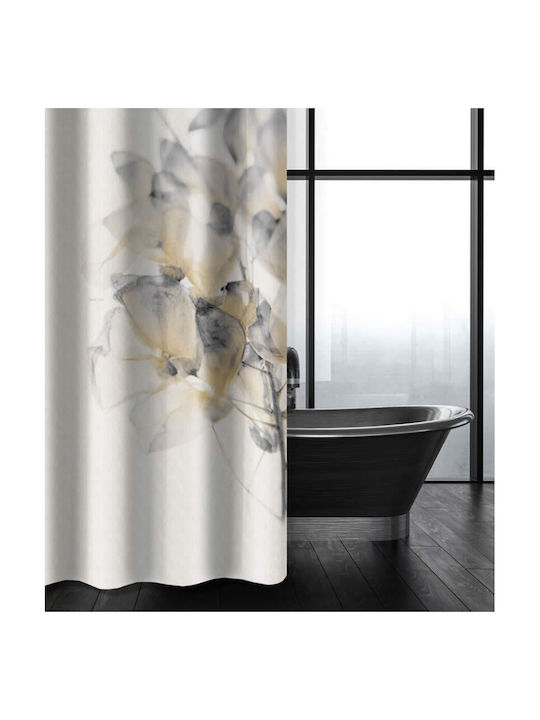 Saint Clair 118 Κουρτίνα Μπάνιου Υφασμάτινη 180x200cm Μπεζ