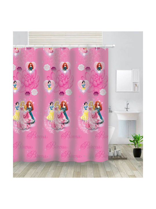 Vasilas Home Perdea de Baie 180x180cm Roz