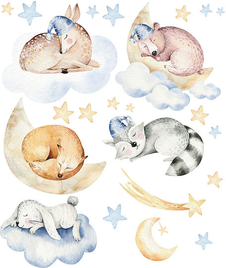 Kids Wall Sticker Sleeping 93x110cm