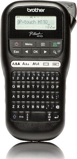Brother Pt-h110 Ετικετογράφος Χειρός σε Μαύρο Χρώμα