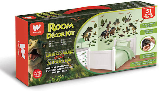 Walltastic Kinder Wandsticker Wand Dinosaur Land Decor Kit 51Stück