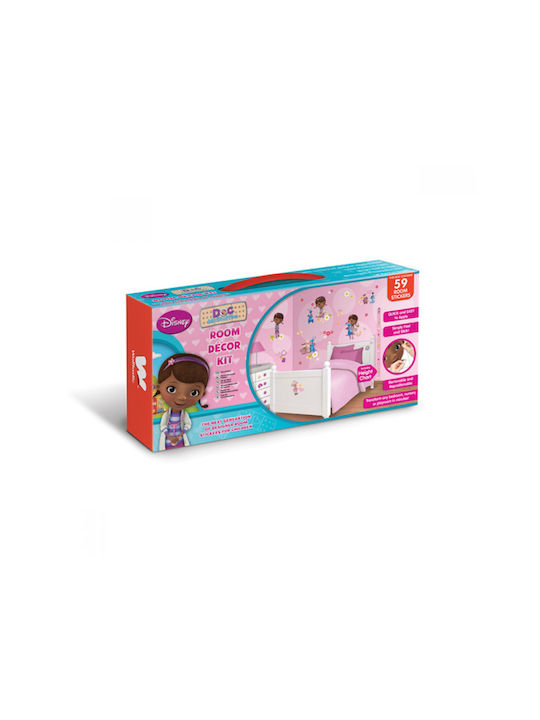 Παιδικά Αυτοκόλλητα Τοίχου Walltastic Doc Mcstuffins Decor Kit 59 Room Stickers