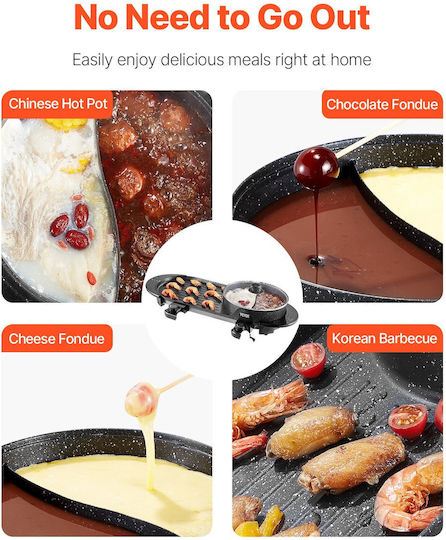 Vevor Teppanyaki Grilling Plate with Adjustable Thermostat 2200W