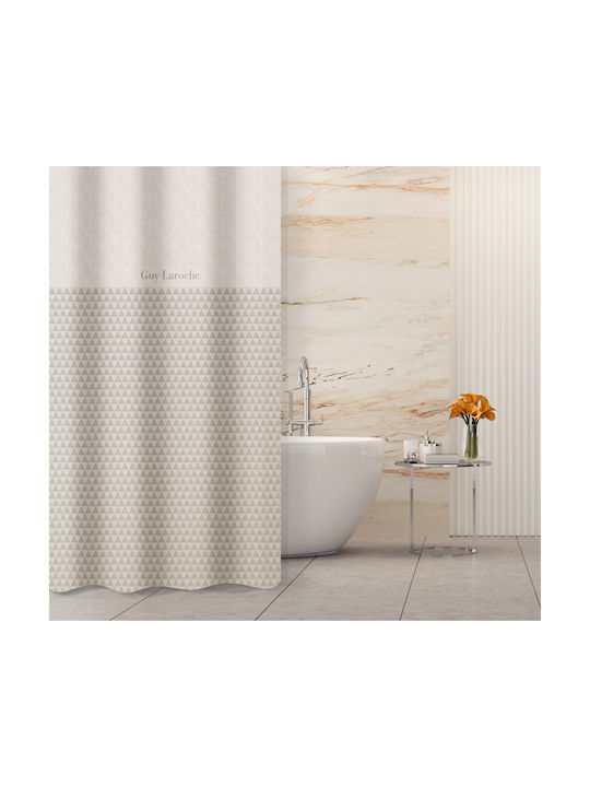 Guy Laroche Tokyo Duschvorhang Stoff 180x185cm Perla